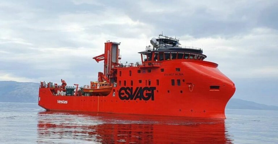 Esvagts nybyggede SOV-skib Esvagt Alba. Foto: ESVAGT