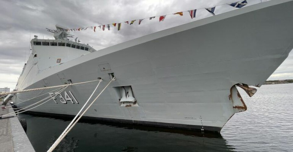 Fregatten Absalon på besøg i Aalborg Havn. Foto: Atsanee Gunhakhom