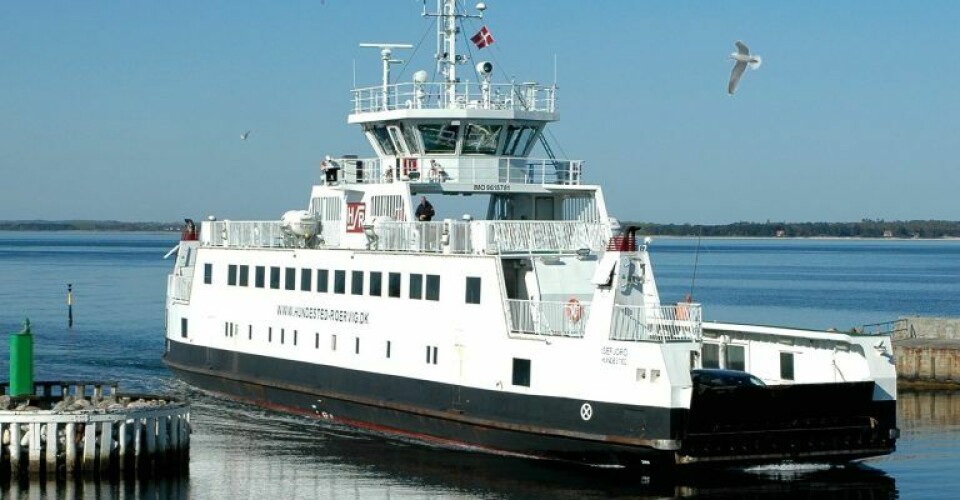 Færgen M-F Isefjord er ét af de to fartøjer, hvor ny, lovende filterteknologi er testet. Foto: Teknologisk Institut