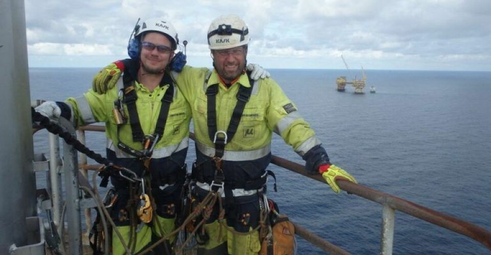 Ordrene på Nordsøen vokser, og der mangler eksempelvis kollegaer til de mange offshore stilladsarbejdere hos Altrad. Foto: Altrad