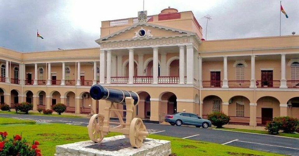Pictured is the Guyana Parliament Building in the capital city of Georgetown