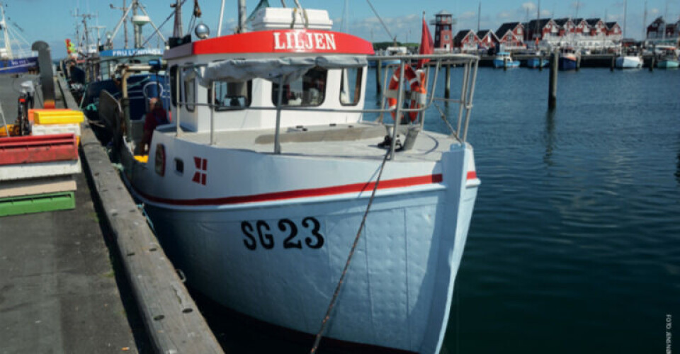 Trawleren SG23 Liljen ved kaj i Bagenkop. Trawleren SG23 Liljen ved kaj i Bagenkop.Foto: Jens Nørgaard