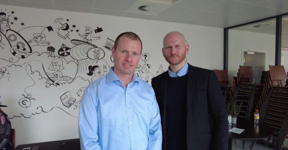 Anders Mikkelsen, Administrerende Direktør og Henrik Harkes, Sales Director & Partner fra HARCO Heavy Lifting. Foto Stefan Holmager Larsen