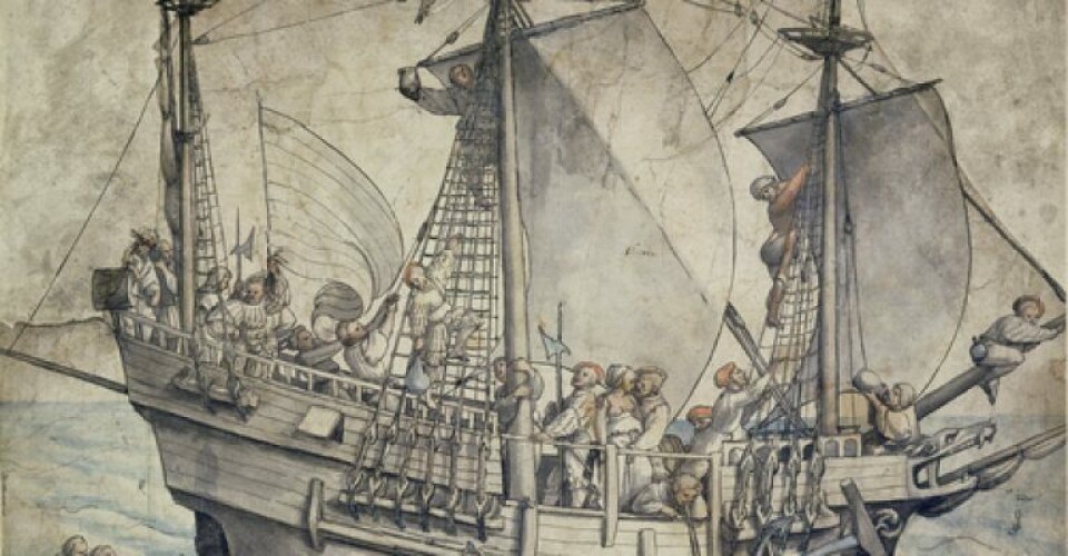 Gribshunden malet af Holbein den Yngre i 1533. Gribshunden malet af Holbein den Yngre i 1533. Foto: U. Edelmann, Städel Museum, Frankfurt am Main