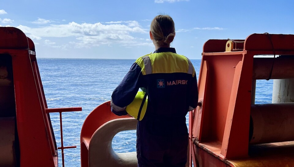 På en tur over Atlanterhavet med Mærsk Cap San Antonio oplevede Charlotte Halberg Paulsen hvaler i massevis, der svømmede med skibet.