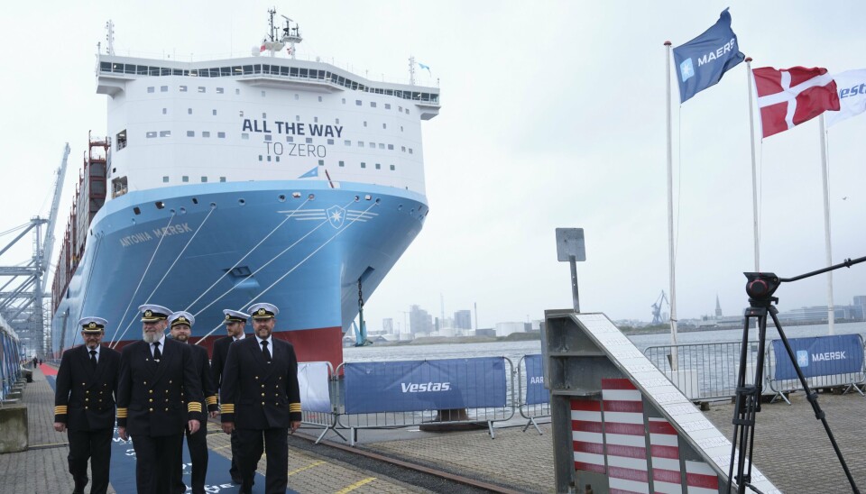 Det 16.000 TEU store dual-fuel fartøj blev døbt af Kirsten Andersen, ægtefælle til Vestas' administrerende direktør Henrik Andersen.