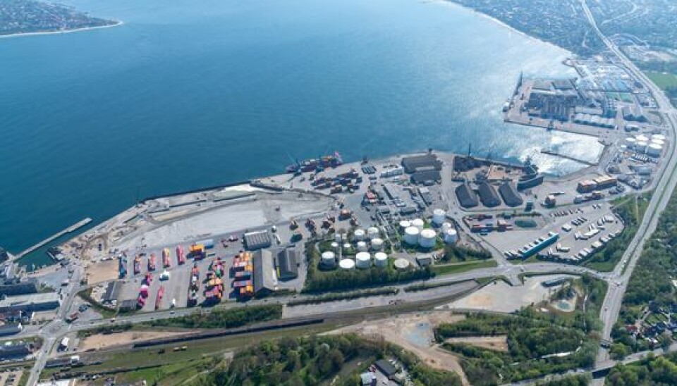 Havneudvidelsen på Fredericia Havn.