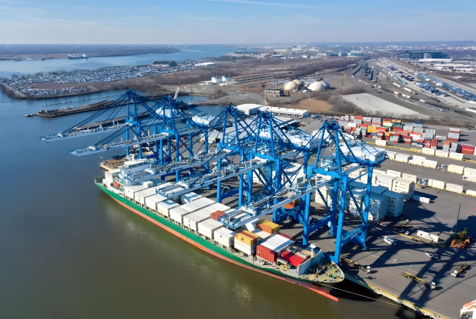Havnen i den amerikanske storby Philadelphia er blandt de ramte af strejken.