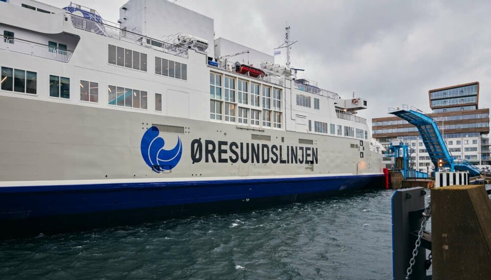 Aurora får efter besøget på værftet samme ydre udseende som færgen Tycho Brahe.