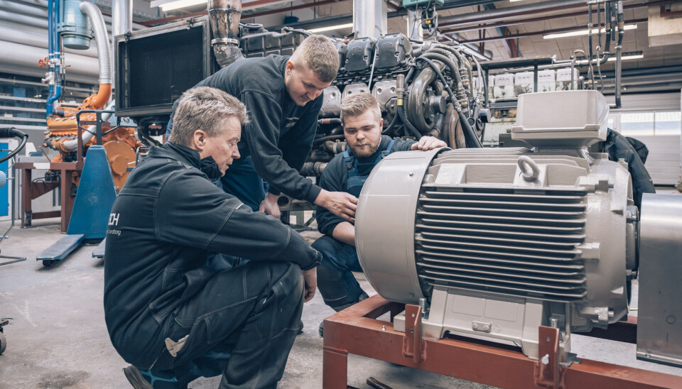 Både skibsmontører, mekanikere og elektrikere får glæde af den nye drevlinje.