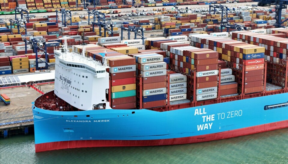 Alexandra Mærsk er blevet indflaget under Dannebrog.