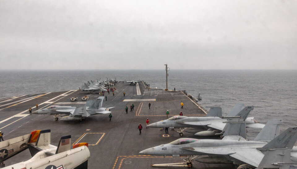Det amerikanske hangarskib USS Truman er en del af øvelsen Neptune Strike.