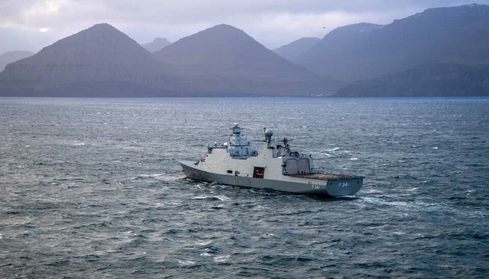 Arkivfoto af en af Søværnets fregatter af Absalon-klassen,