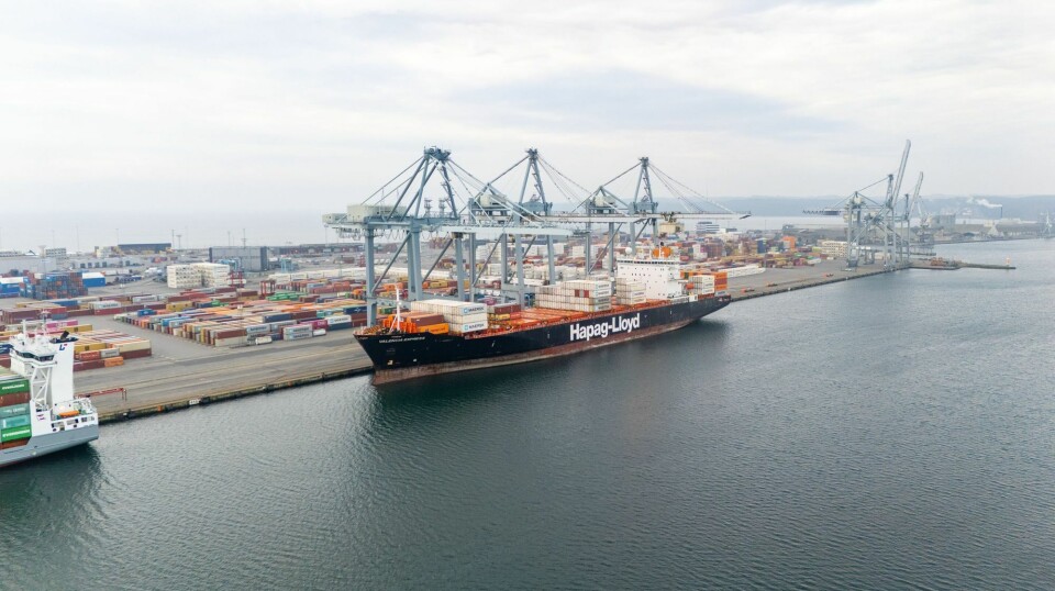 Valencia Express anløb til APM Terminals i Aarhus Havn