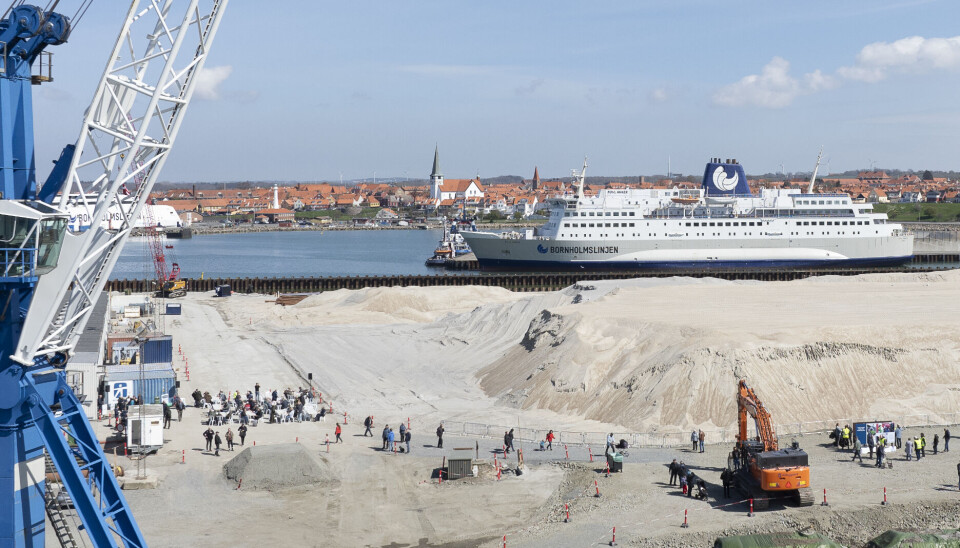 Rønne Havn holdt Åben Havn i 2024 ved det nye projektareal, som er en del af fremtidssikringen af havnen.