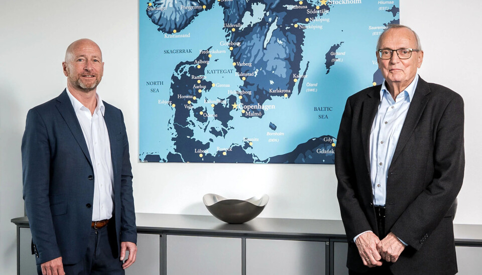 CEO Henrik Carstensen (t.v.) og bestyrelsesformand Bent Hansen.