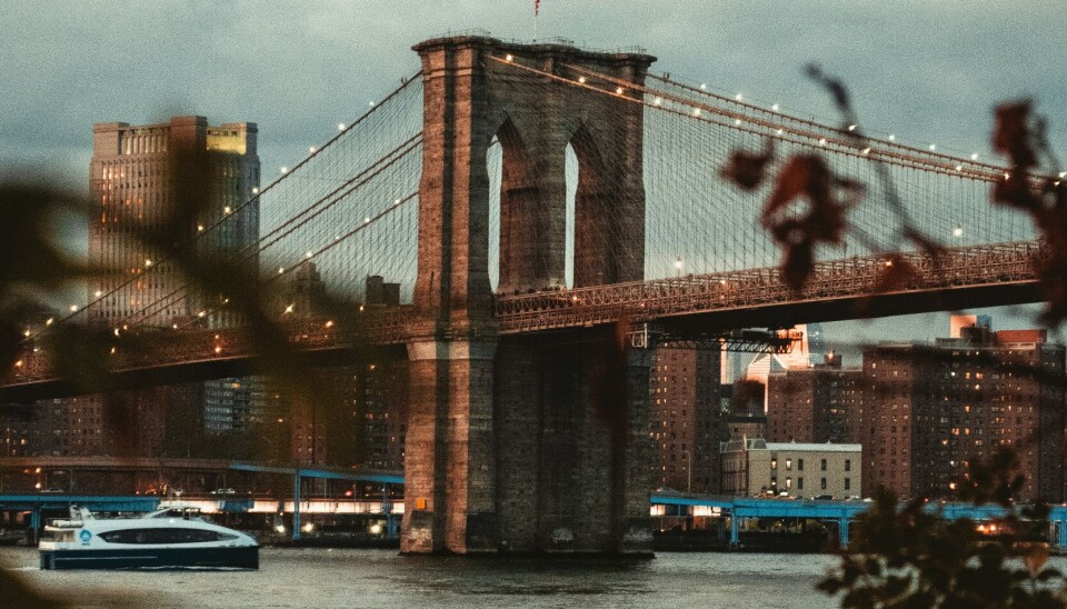 Brooklyn Bridge, der i weekenden blev påsejlet af et mexikansk skoleskib.